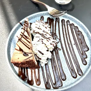 Chocolate mousse slice