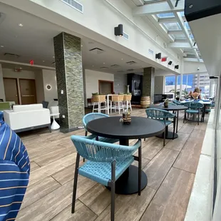 Part of the restaurant
