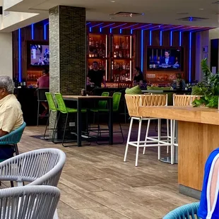 Bar area of the restaurant.