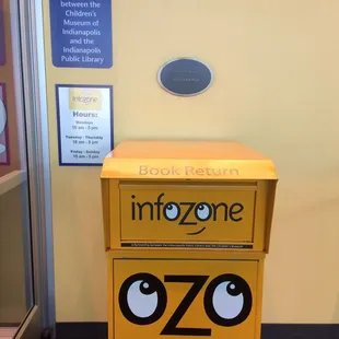 Drop box for books and media