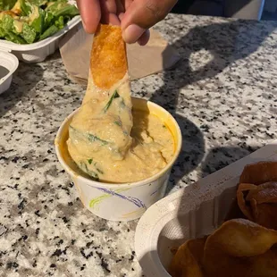 Shrimp and Crab Dip w/ Fresh Chips