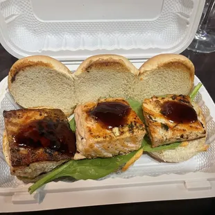 Salmon Sliders