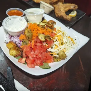 Side salad to friends meal