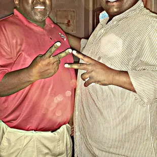 Me and Wood posing after ANOTHER fireball!!!!!