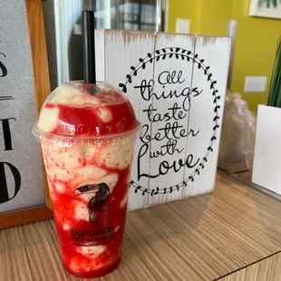 Lychee Strawberry Smoothie