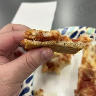 Horrible pizza crust