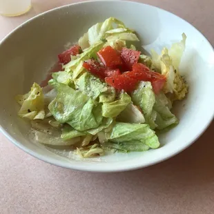 Less salad, not a small  But still great