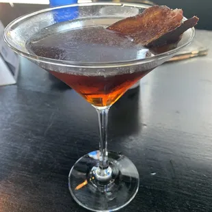 Bourbon and bacon cocktail!