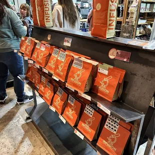 Customize tea and coffee beans for sale.