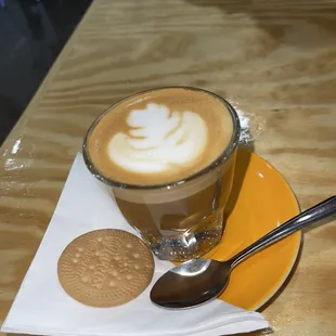 a cup of cappuccino