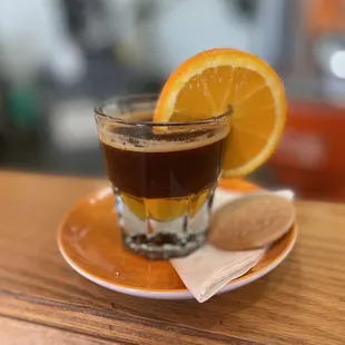 Orange You Glad (I didn&apos;t say honey) - Espresso, orange juice, and honey. It&apos;s delicious!