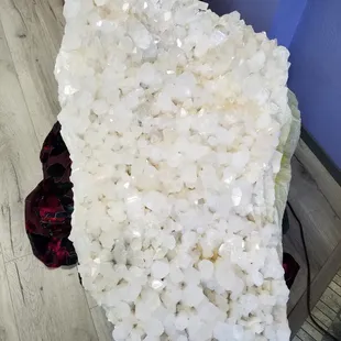 Our Amplifier. Large Quartz Crystal cluster floor specimen.