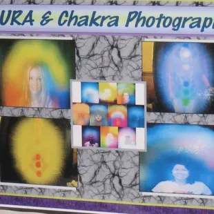 Make an appointment for your Chakra Analysis. It will give you insight on yourself. Aura pictures let you see your colors.