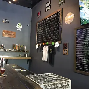 Beer menu and Beer it forward board