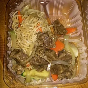 Noodles and Beef