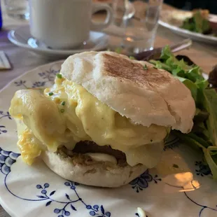 Egg Sausage Sandwich