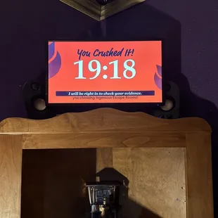 Finished our room with 19:18 to spare!