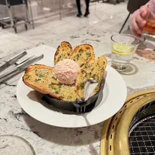 Cod Roe Garlic Toast