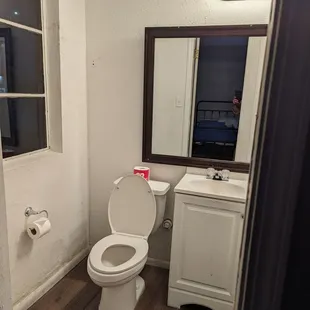 Bathroom in one of the bigger rooms