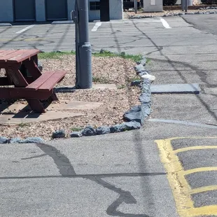 Seating area. Going to turn it into  a place to grill