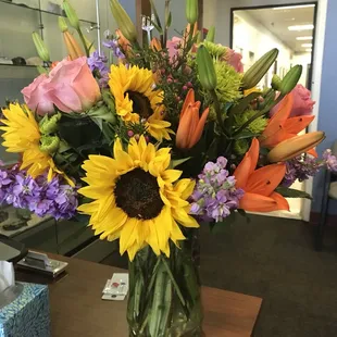 This arrangement was EXACTLY what I asked for!!! Thank you Shayna and Cindy!