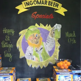 a man holding a beer