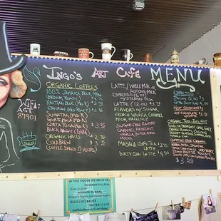 Cafe Menu