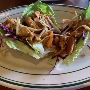 Spicy Chicken Lettuce Wraps