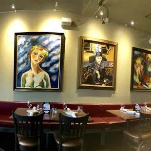 sushi and sashimi, interior