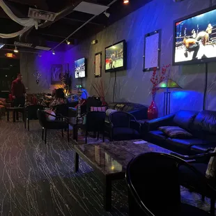 Inside the hookah lounge