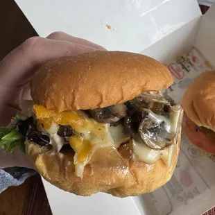 Mini mushroom and Swiss