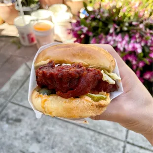 Nashville hot chicken sandwich