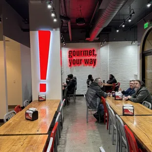 sushi and sashimi, interior