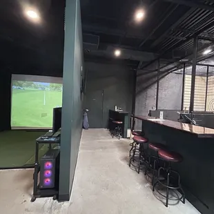 They have axe throwing and a golf simulator- we didn't have time to do either one.