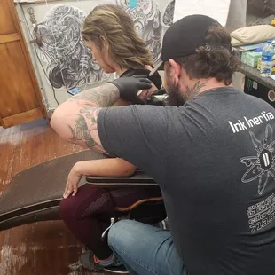 The master Joel at work