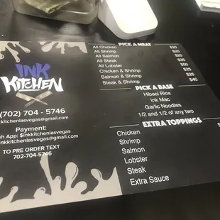 Menu- prices up too are cheaper then what they appear