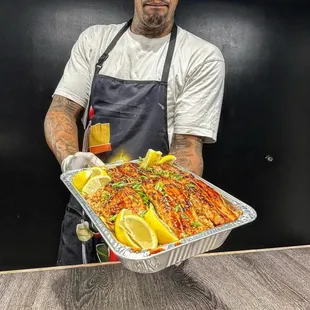 Big Ink Salmon platter I order for my friends and family it&apos;s to die for!
