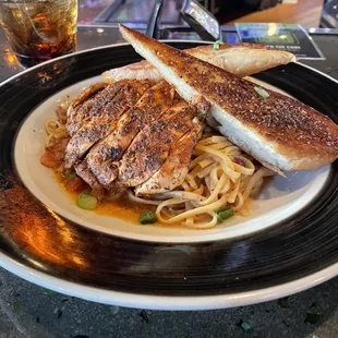 Blackened chicken &amp; pasta