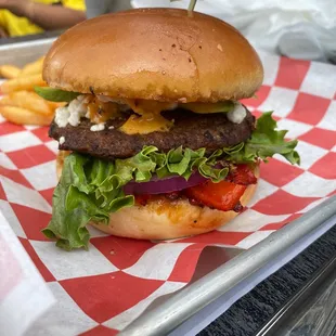 Goat Cheese Burger*