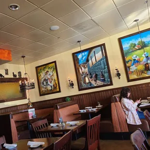 people eating in a restaurant