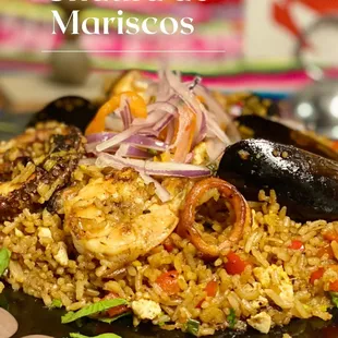 paella, food