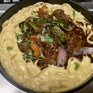 Fettuccine with Lomo al Juga