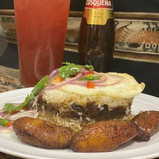 Arroz tapado a lo pobre