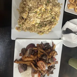 Lomo Saltado, Arroz Chaufa de Pollo
