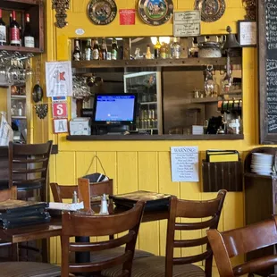 the interior of a restaurant