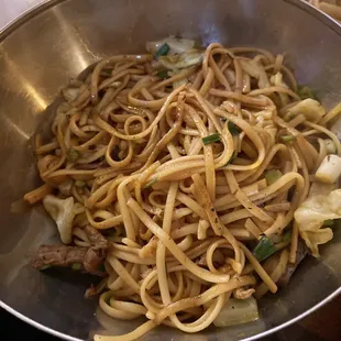Spaghetti Saltado Peruvian Style Lo Mein.