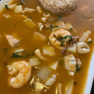 Ajiaco de Mariscos
