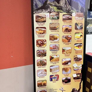 a menu