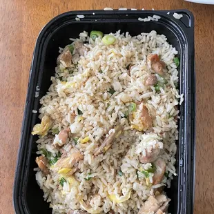 a meal in a plastic container