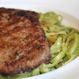 a close up of a plate of food